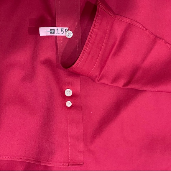VGUC Van Heusen Deep Red Button-Down Dress Shirt - Picture 7 of 7